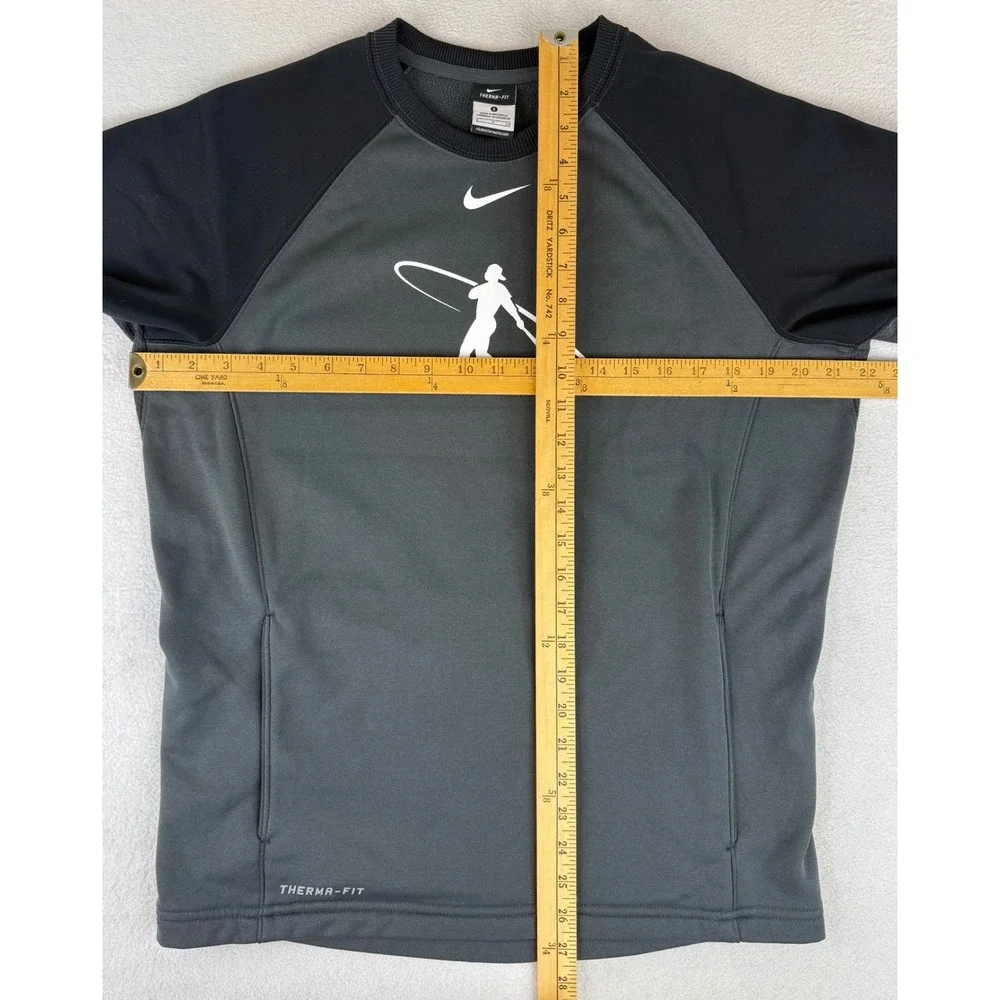 Nike Therma-FIT Baseball Training Top Mens Small Black 632119-060 Long Sleeve